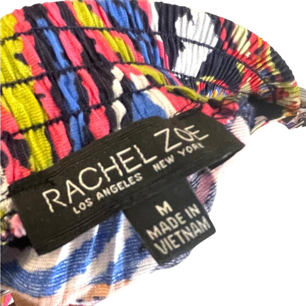 Rachel Zoe Midi Maxi Skirt Size M Colorful Tropical Print Tiered Summer Eclectic - Picture 5 of 6